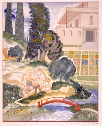 Kuvitus "Kim", kirjoittanut Rudyard Kipling, pubi. 1930