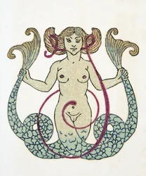 Merenneito, pubi. 1922 (stensiiliprintti)