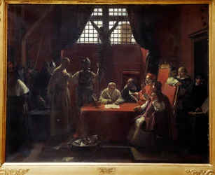 Savonarolan kuulustelu (1452-1498) Jerome Savonarola (tai Girolamo Savonarola) (1452-1498) Italialainen munkki ja predikaattori on paavi Aleksanteri VI:n ja Firenzen kaupungin viranomaisten harhaoppituomari ennen hänen ekskommunikaatiota ja teloitusta. Pai