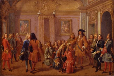 Ludvig XIV:n ensimmäinen Saint-Louisin ritarikunnan ritarikunnan aatelistus Versailles