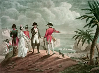 Bonaparte on St. Helena (teräskaiverrus)