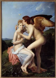 Psyche ja Amor, 1798. Mitat: 1,86 x 1,32 m