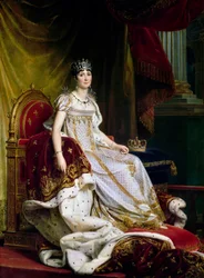 Joséphine de Beauharnais, Napoleon Bonaparten ensimmäinen vaimo 1763-1814, kruunajaisasussa, 1807-1808