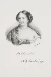 Kirjailija Antoinette Des Houlièresin muotokuva