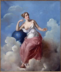 Tähtitiede. François Vincent Latilin (1796-1890) maalaus Öljy kankaalle