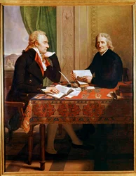 Vittorio Alfieri Abbe Tommaso Galuson kanssa (maalaus)