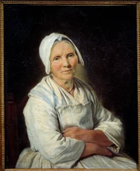 Francoise Duparcin (1705-1778) vanha maalaus 1700-luvun aurinko. 0,72x0,58 m Marseille, Kuvataidemuseo