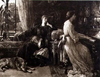 Memories, kaiverrus Herbert T. Dicksee (1862-1942) pub. Kirjailija: C.E. Clifford & Co.