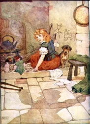 Little Polly Flinders My Nursery Story Bookista, pub. kirjoittanut Blackie & Son (kirjan kuvitus)