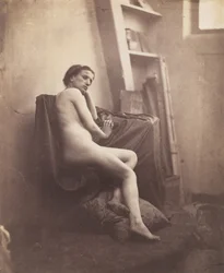 [Naisalaston ateljeessa], 1856-59