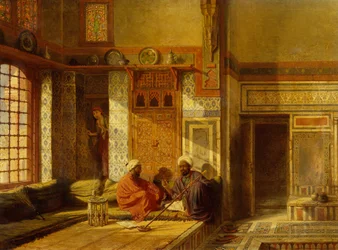 Eavesdropping (öljy kankaalle)