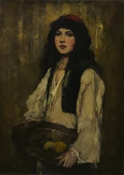 Venetsialainen tyttö, n. 1880.