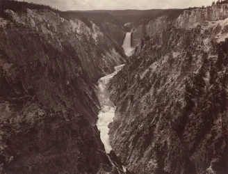 Yellowstonen Grand Canyon ja putoukset,c. 1884 (kuva)
