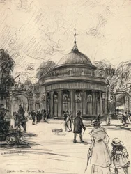 Sisäänkäynti Parc Monceau -puistoon, 1915