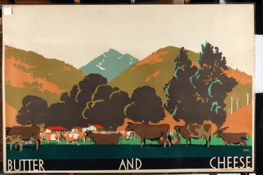 Voi ja juusto, sarjasta "Buy New Zealand Produce" [6319386] (väri litho)