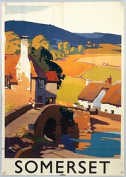 "Somerset", GWR:n juliste, noin 1930-luku (tuloste).