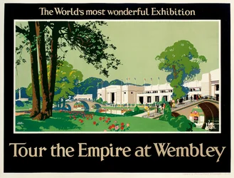 "Tour the Empire at Wembley", juliste, joka mainostaa British Empire -näyttelyä