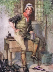 Sam Weller (Pickwick Papers) (värilitografia)