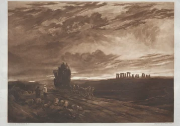 Stonehenge aamunkoitteessa, 1897.