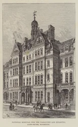 Kansallinen halvaantuneiden ja epileptisten sairaala, Queen-Square, Bloomsbury