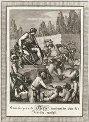 Streltsyn teloitus. Lähettäjä: Histoire de Russie, kirjoittanut Blin de Sainmore, n. 1800