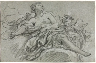 Venus ja Cupid, toinen tai kolmas neljännes 1700-luvulla.