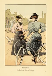 Pyöräily, pyörän naiset vuonna 1896