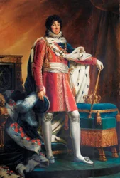 Napolin ja Sisilian kuninkaan Joachim Muratin muotokuva, kuvannut François Gérard.