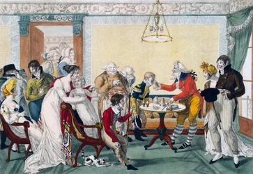 Korttipeli, 1800-luvun ensimmäinen neljännes.