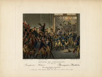Napoleon palaa Elban saarelta, 1815