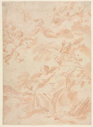 Pyhän Franciscuksen leimautuminen, 1700-luvun ensimmäinen kolmannes.