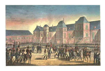 La sortida de Napoleó de Fontainebleau, 20 d