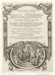 Minerva lauwert schrijver Otsikko: Johannes Carolus de Roo, Dissertatio juridica inauguralis, ad tit. ff. avioliiton purkamisen jälkeen, kuinka myötäjäiset pyydetään, 1722