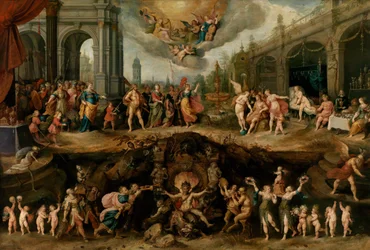 Ihmisen on valittava hyveiden ja paheiden välillä, 1635