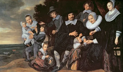 Perheryhmä maisemassa, n. 1647-1650
