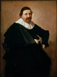 Lucas de Clercqin, belgialaisen kudontatuotteiden kauppiaan, muotokuva. Frans Halsin (1580-1666) maalaus noin 1627. Öljy kankaalle. Mitat: 126,5 x 93 cm. Amsterdam, Rijksmuseum