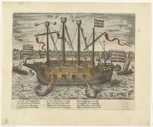 Laiva Fin de la guerre, 1585 Fin de la guerre (otsikko esineessä) Sarja 9: Hollannin ja Saksan tapahtumat, 1583-1587 (sarjan nimi)