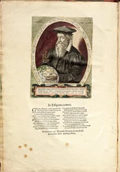Muotokuva Gerardus Mercatorista 1512-1594 62-vuotiaana