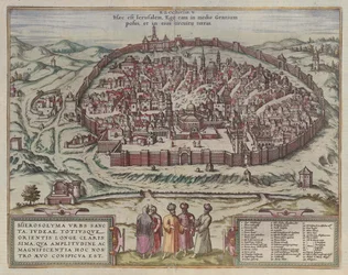 Jerusalemin kartta Lähettäjä: Jansson, tammikuu Kartta Espanjan maineikkaista kaupungeista, Amsterdam, 1657, 1657