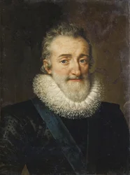 Muotokuva Henri IV:stä (1553-1610) Ranskan kuninkaasta - Ranskan kuningas Henrik IV:n Pourbus, Frans, nuorempi (1569-1622)