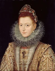 Isabella Clara Eugenian (1566-1633) muotokuva n. 1599