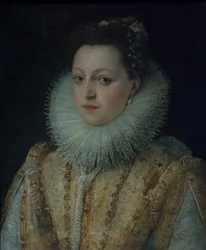 Isabella Gonzagan muotokuva, noin 1599-1602 (öljy kankaalle).