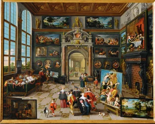 Keräilijän galleria (maalaus puulle)