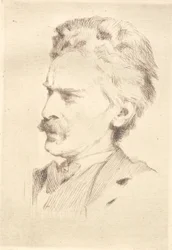 Ksylografi F. Hendriksenin muotokuva