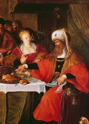 Herodes ja Herodias Herodeksen juhlassa (yksityiskohta 222483)