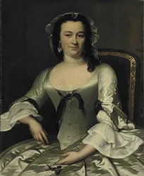 Willem Sautijnin vaimon Maria Henriëtte van de Polin muotokuva