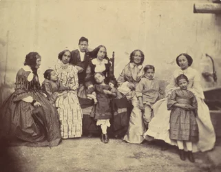 [Kymmenen Antoinen perheen jäsentä], 1850-60-luvut.