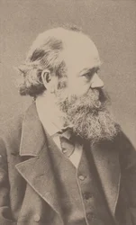 Muotokuva säveltäjä Robert von Hornsteinista 1833-1890.