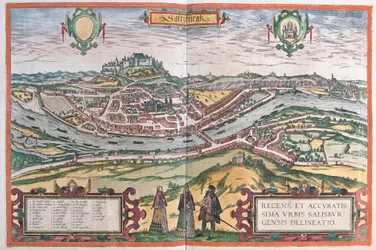 Salzburg, Itävalta (kaiverrus