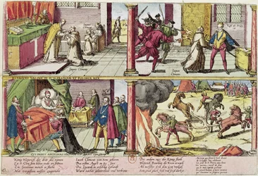 Henrik III:n (1551-89) salamurha ja hänen murhaajansa Jacques Clémentin (1564-89) teloitus, 1589-92